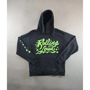 ROLLING LOUD Hoodie Mens Large Black‎ Rolling Poison Script Pullover Heavyweight